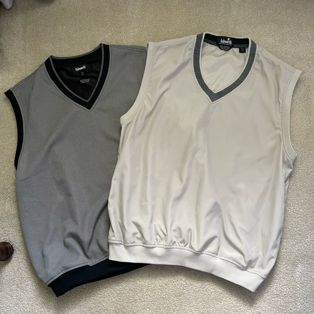 Men’s Large Ashworth Golf Pullover Vest